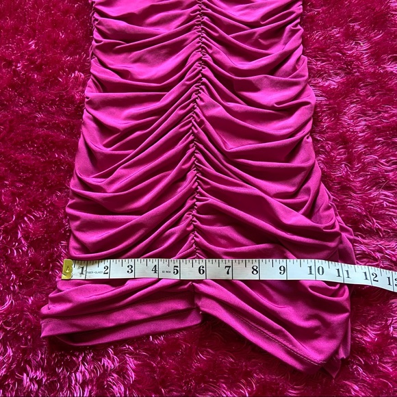Pink Ruched Dress - Picture 15 of 16